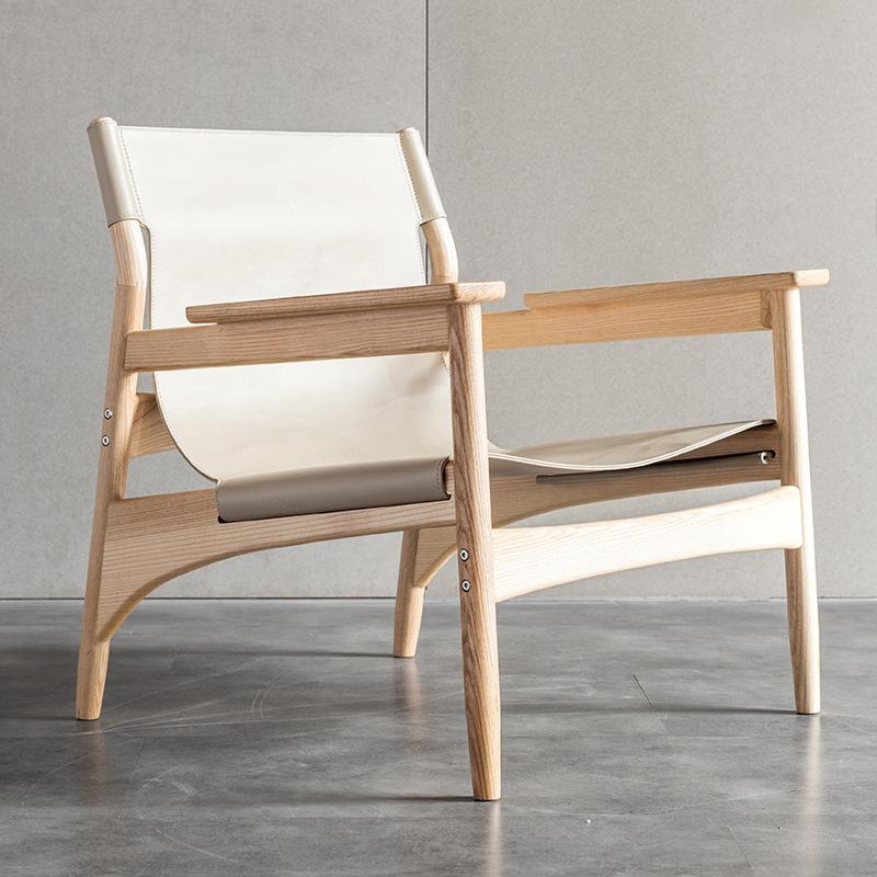 Chaise de canapé en toile de bois massif nordique