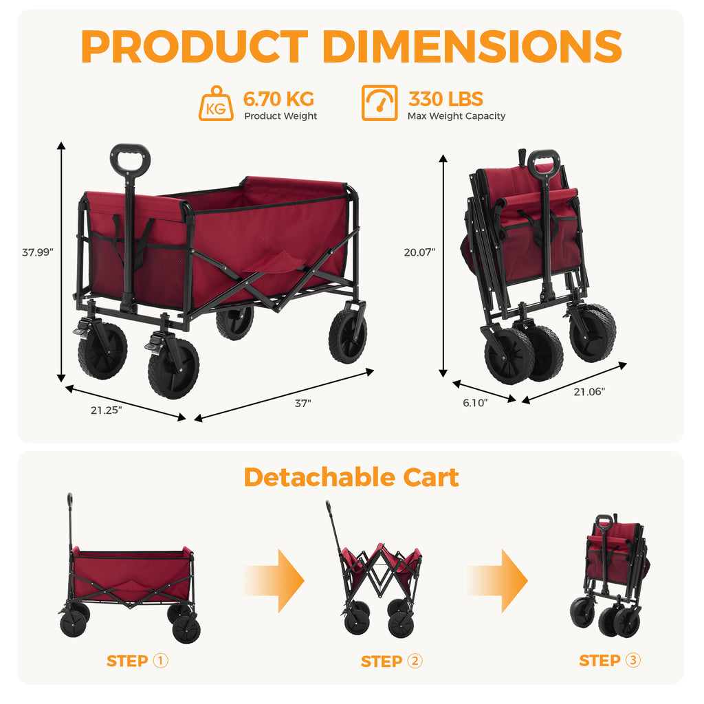 Chariot pliable