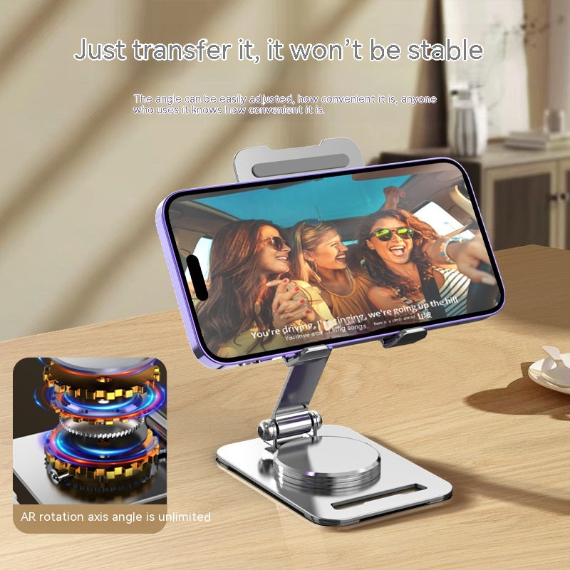 360 Degrees Rotate Metal Desk Support de téléphone mobile Support pour téléphone Pad Bureau réglable T