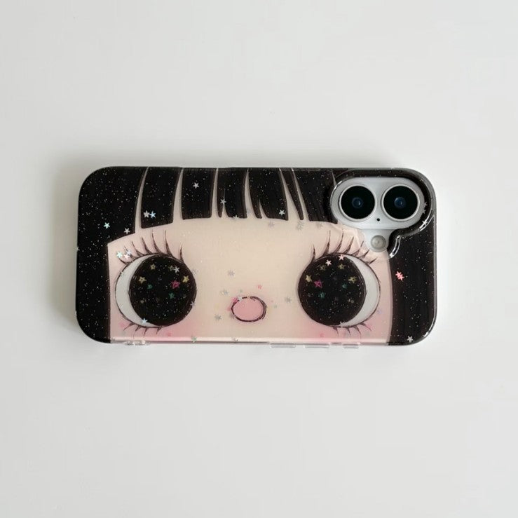 Cute phone case suitable for girls with large faces