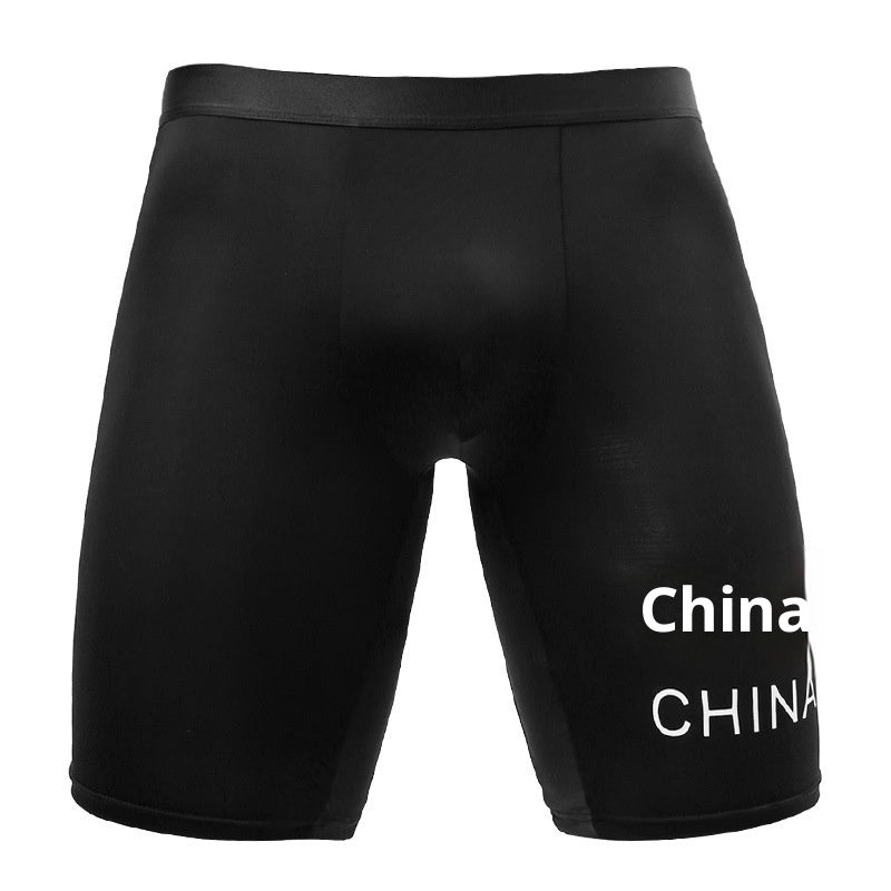 Sous-vêtements hommes Courants Version élargie de Boxer en soie glacée