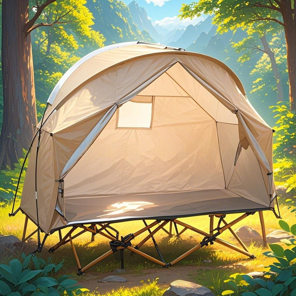 Lit de tente de camping à dos pour une personne non inclus