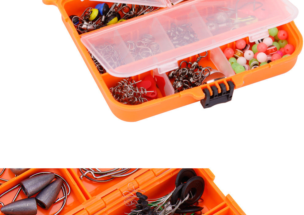 Weihe 257 pièces Lure Fishhook Accessoires Suit Texas Fishing Sea Fishing Rock Fishing Set