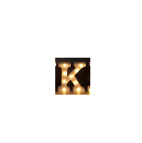 Lumineux LED Letter Number Night Light Anglais Alphabet Number Batterie Lampe Romantique Weddi