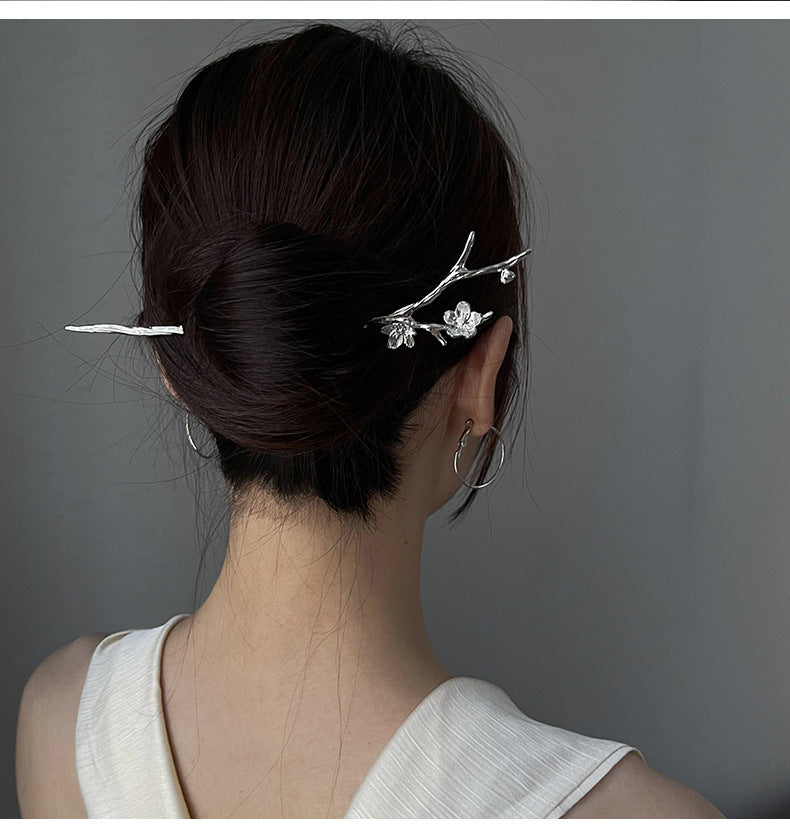 Plum Blossom Metal Hairpin Chinese Flower Special-interest Design Hair Accessoires