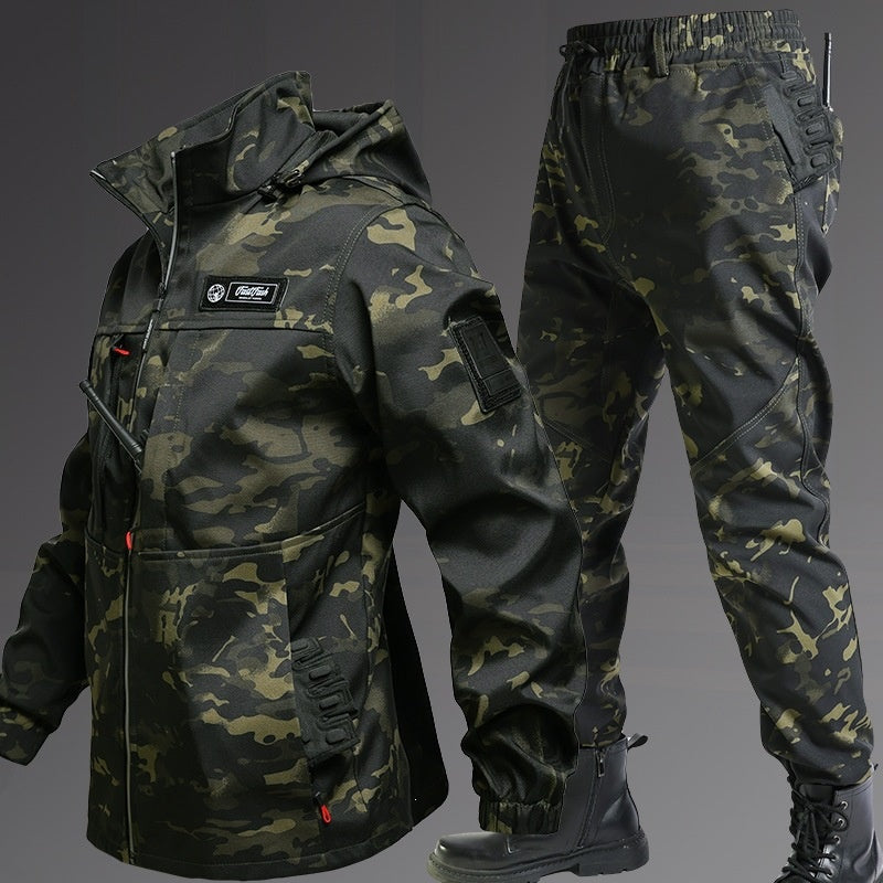 Ensemble de sports d'extérieur étanche pour hommes avec veste Hardshell