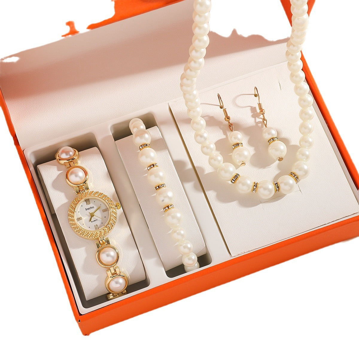 Chanel-style Vintage Light-Luxury Pearl bracelet montre pour les femmes