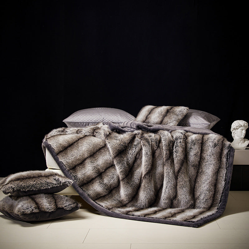 Couverture de lancer d'hiver pour le canapé