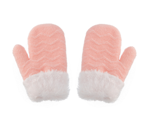 Ensemble de gants de garde d'oreilles pour enfants en laine solide et chaude