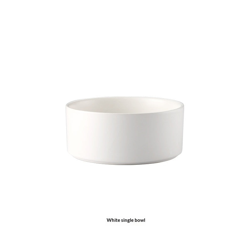 Solid Color Minimalist Accueil Utilisation Céramique Cat Food Feed Bowl
