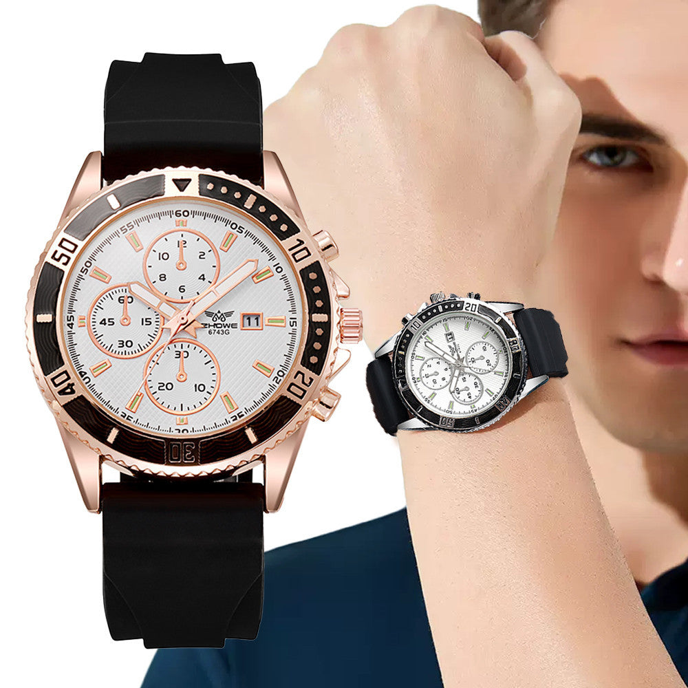 Hommes Calendrier lumineux Montre Quartz