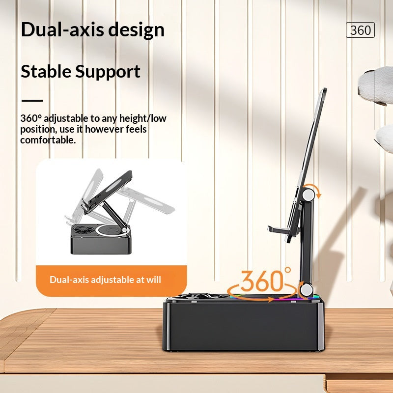 Bureau Live Streaming Stand Haut-parleur Bluetooth multifonctionnel 3-en-1