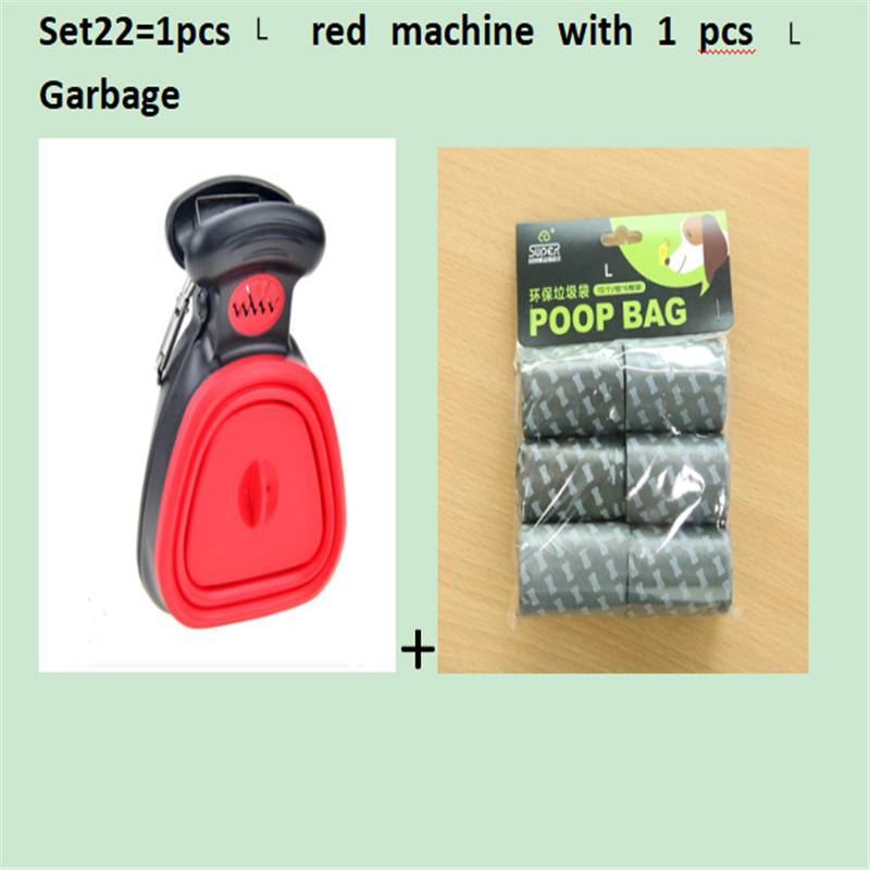 Chien Pet Travel Pooper pliable Scooper avec 1 rouleau de sacs décomposables Poop Scoop Clean Pick