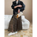 Veste en cuir Lapel Loose Biker style américain
