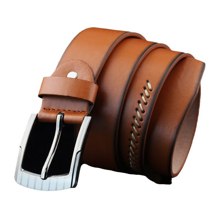 Men's Threading Casual Student Boucle d'épingle ceinture