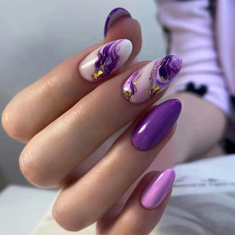 Porter des ongles d'art rouge français polonais Flower Nail Patch