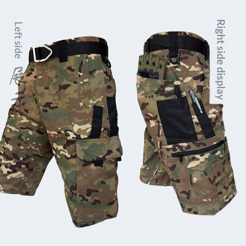 Éventail militaire tactique Shorts Hommes Outdoor Breathable Short de camouflage durable