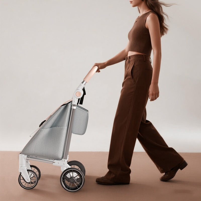 Chariot de ménage léger avec quatre universels Roues