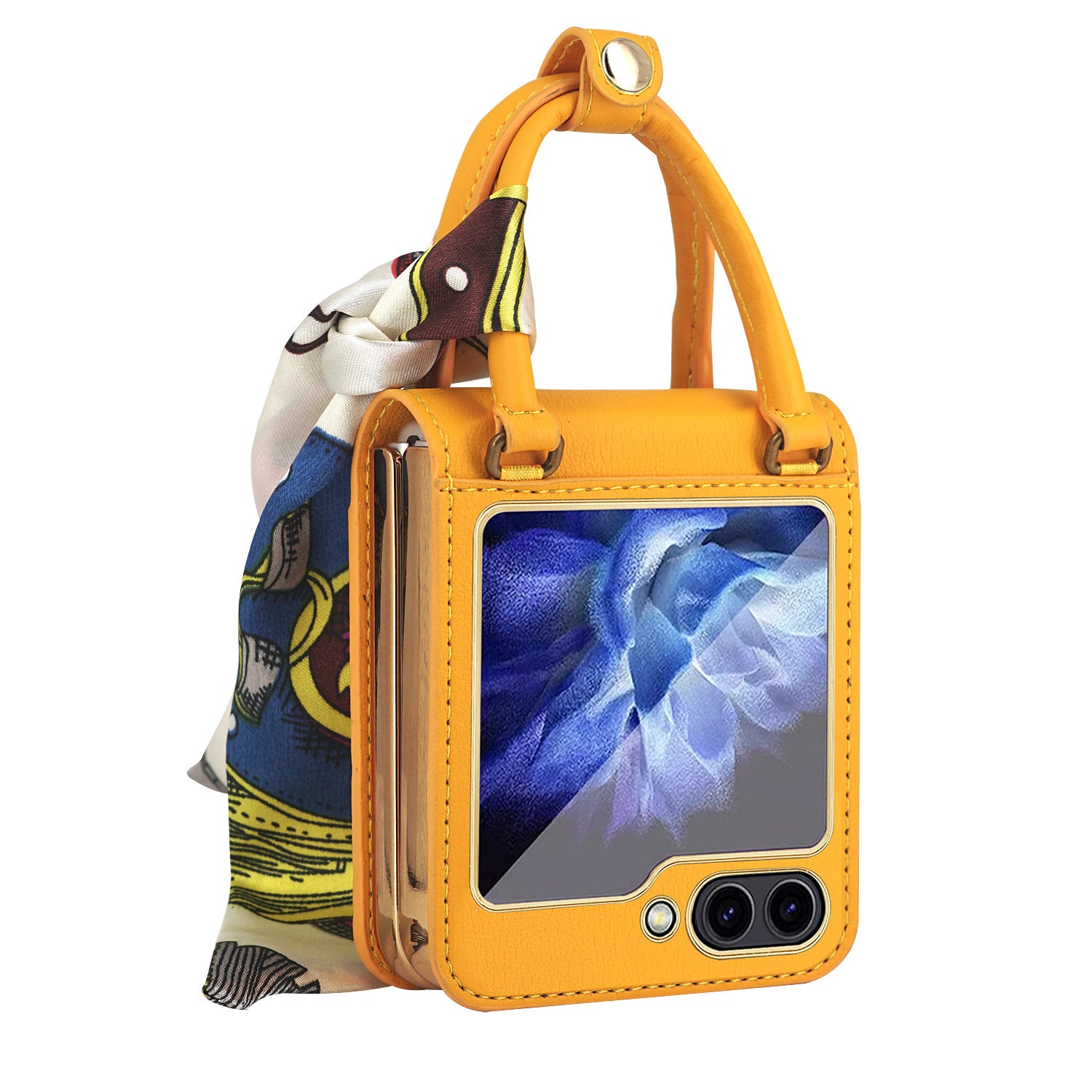 Sac à main électroplaqué Flip5 ornement ruban Une pièce Hinge housse de protection