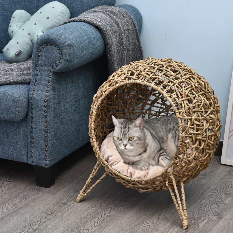 Lit de chat tissé