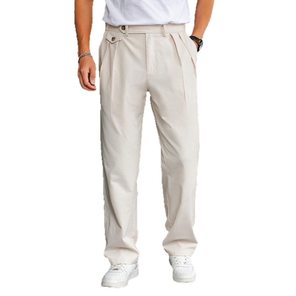 Pantalon casual avec plis doubles