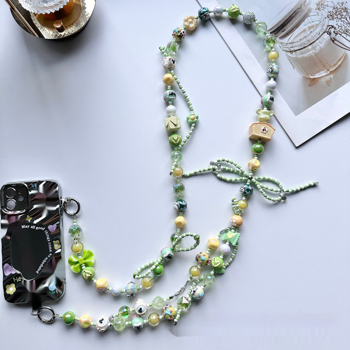 Painted Pearls Phone Cross-body Chains