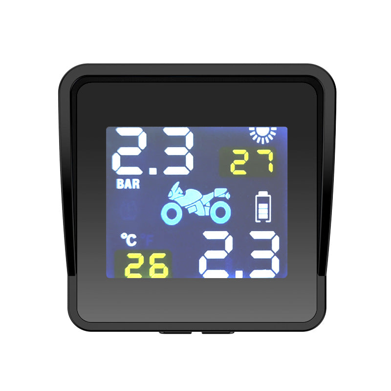 Moniteur de pression des pneus de moto solaire