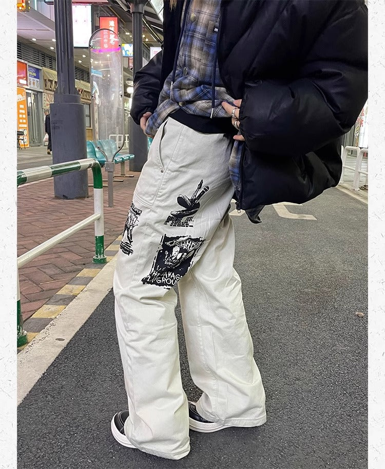 Hip Hop Imprimer Jeans Printemps Homme