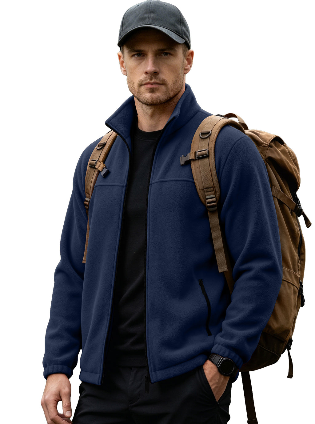 Veste de fermeture éclair pour hommes