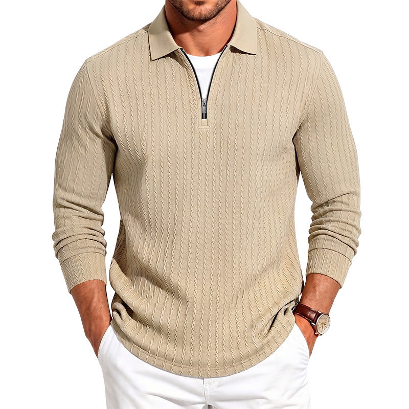 Polo à manches longues pour hommes