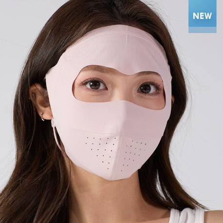 Masque de visage en soie de glace écran solaire