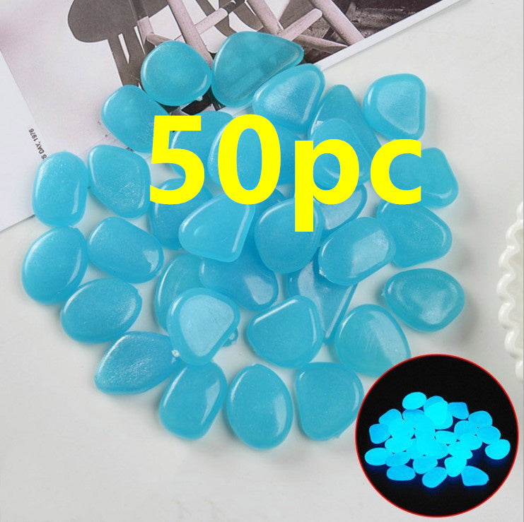 Pierres lumineuses Aquarium fluorescent Pebbles Fish Tank Jardin Pierres lumineuses