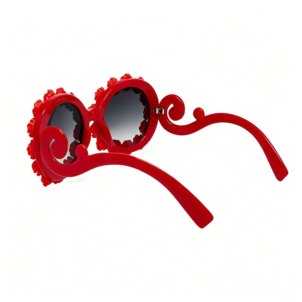 Lunettes de soleil vintage à trois dimensions pour femmes