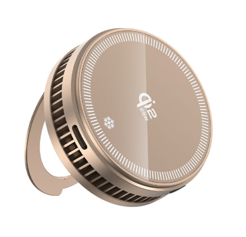 Chargeur compact sans fil 2 en 1 portable et support de refroidissement