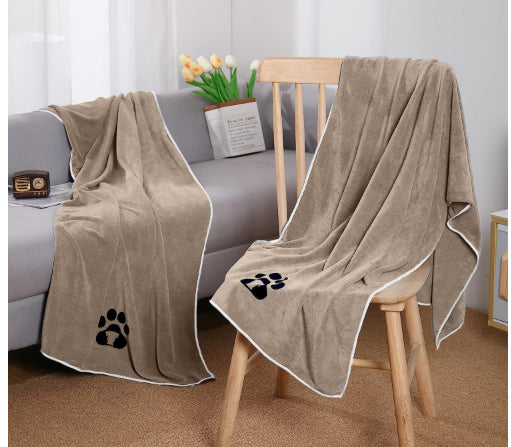 Absorbant l'eau et séchage rapide Serviette pour animaux de compagnie en fibre ultra fine
