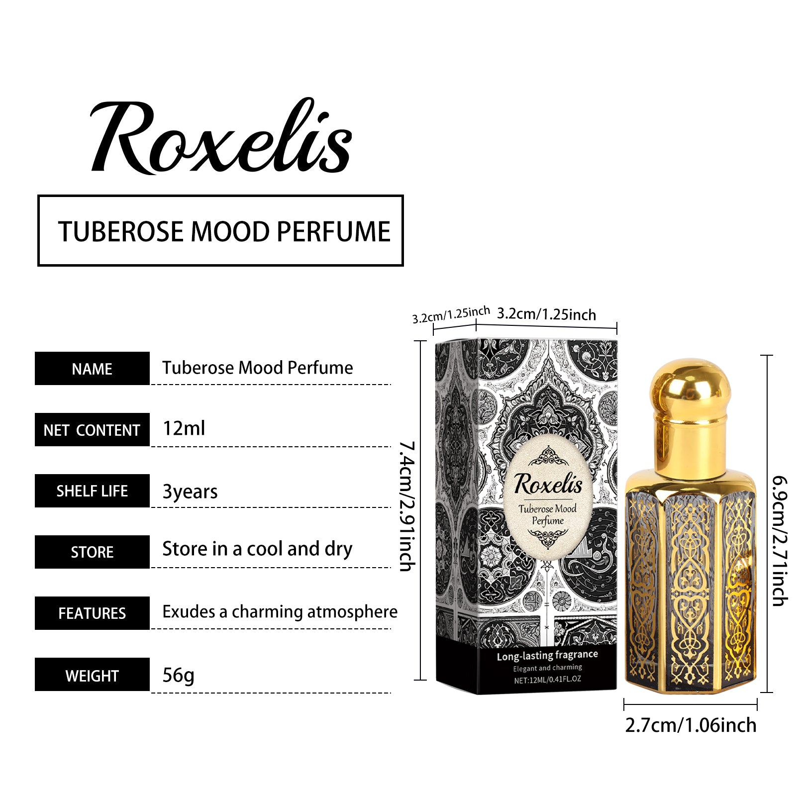 Tuberose Mood Roll on parfum