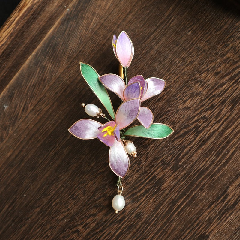 Orchidée Filigrane Brooch Décoration Fleur de poitrine