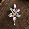 Orchidée Filigrane Brooch Décoration Fleur de poitrine