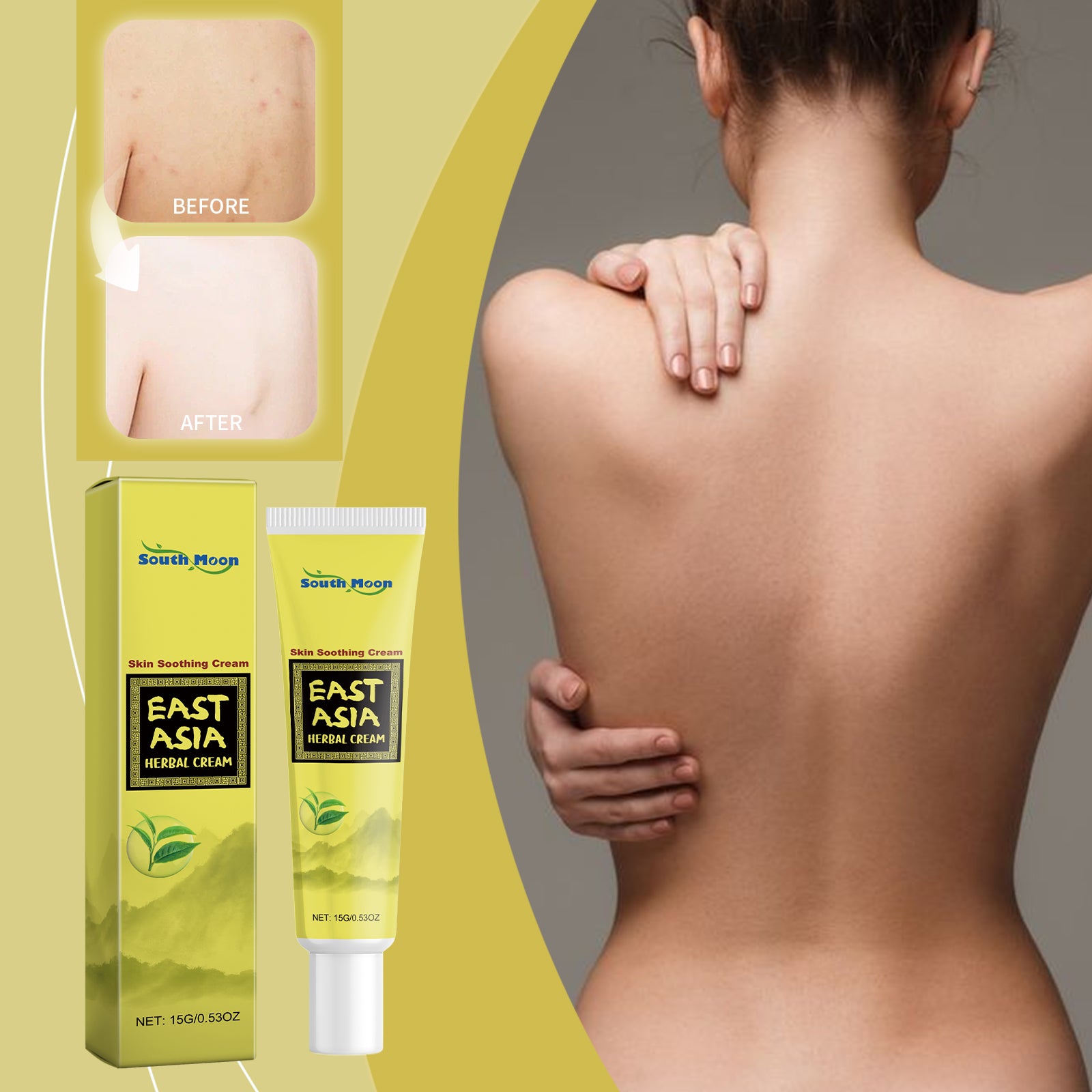 Crème apaisante à base de plantes 15g-box