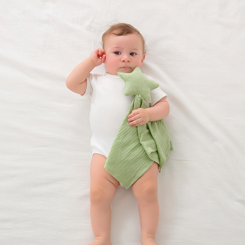 Serviette époustouflante en coton Gauze-1 an bébé Coax Nap Sleep Hand Puppet