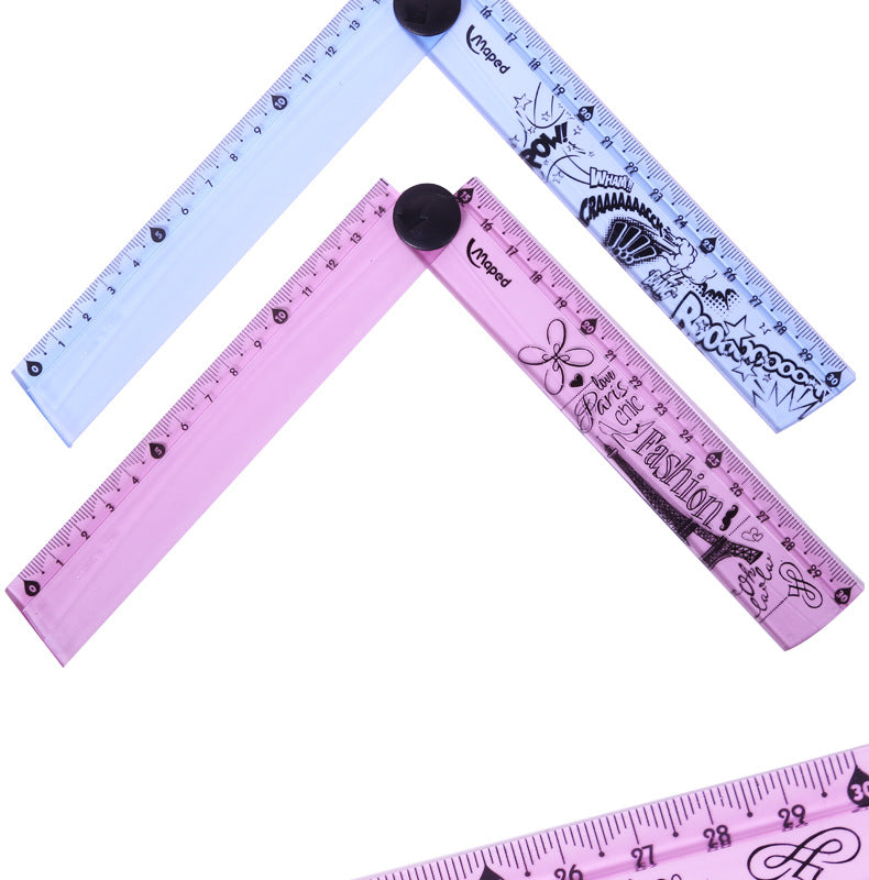 Règle déployante 30cm règle rotative élargie