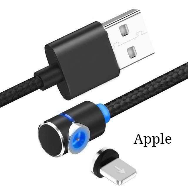 Câble magnétique LED Magnet Chargeur Câble USB & USB Type-C USB C