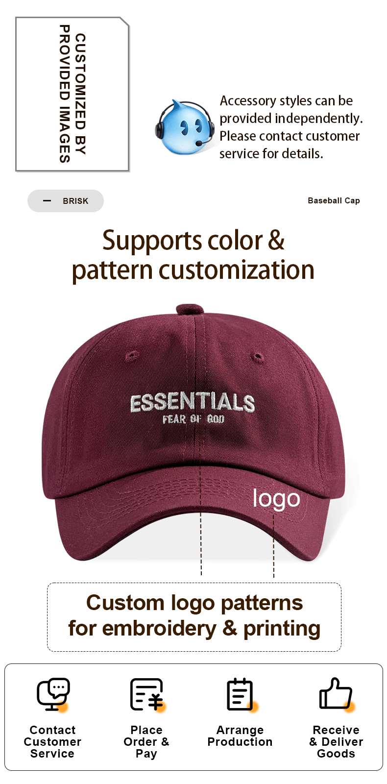 Christian Faith Broded Baseball Lavé Cap Unisexe Religieux Streetwear Dad Hat