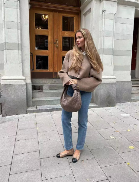 Veste longue manches courte