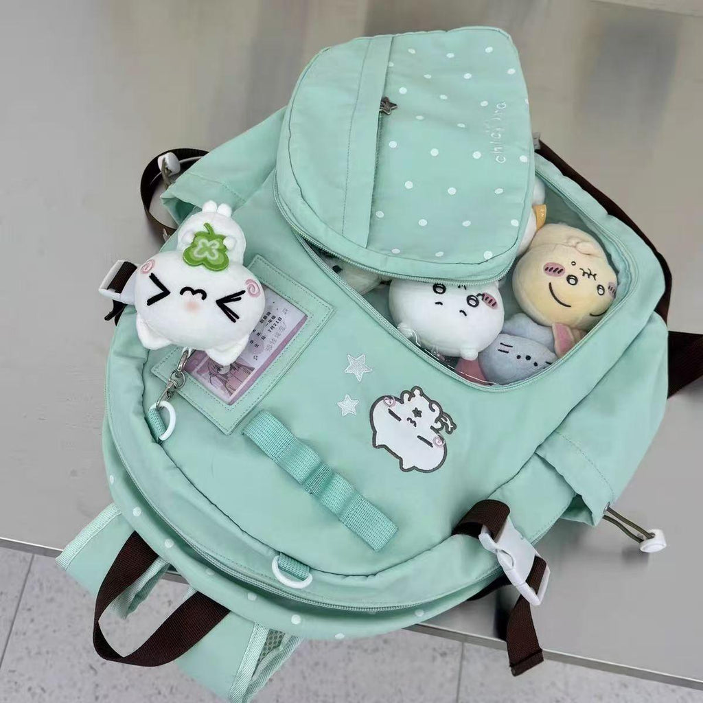 Fil de broderie mignon Kitten Pain Layer Sac à dos