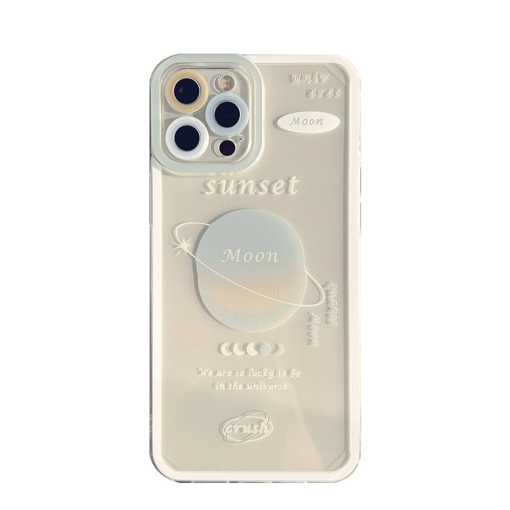 Cas de téléphone en silicone imprimé de dessin animé créatif