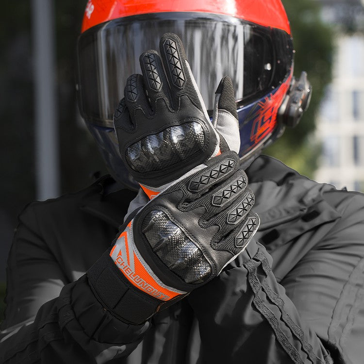 Gants de moto en fibre de carbone