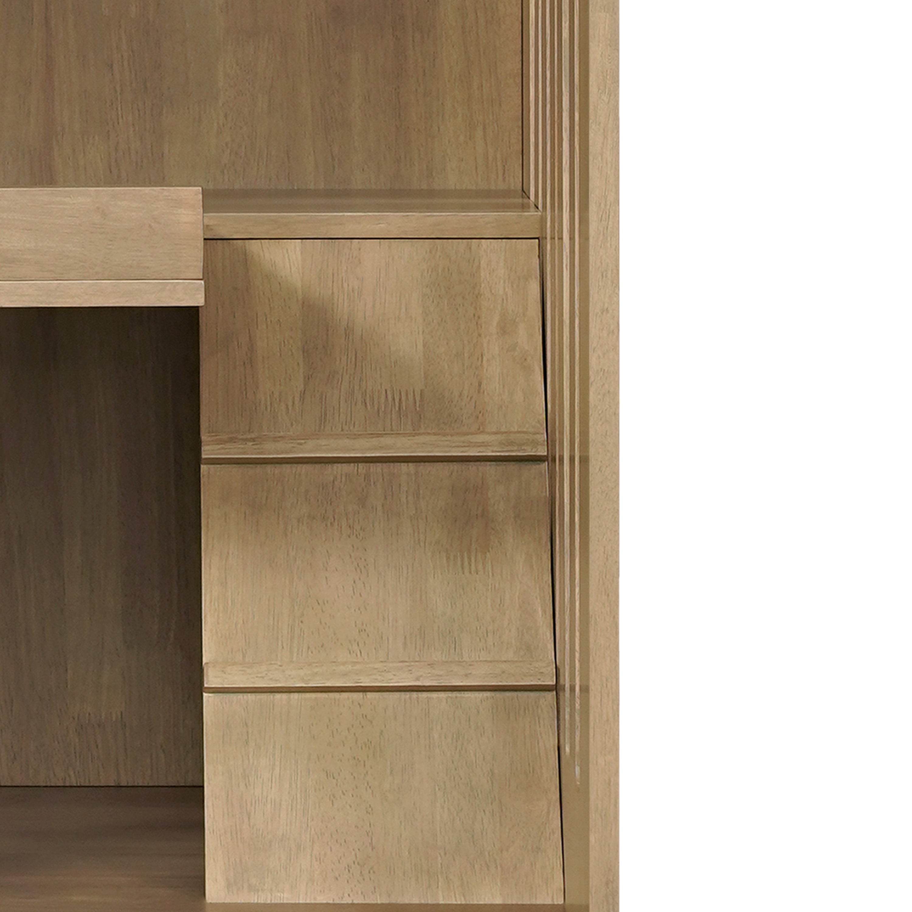 Armoire de chat en bois de caoutchouc Basia avec roues