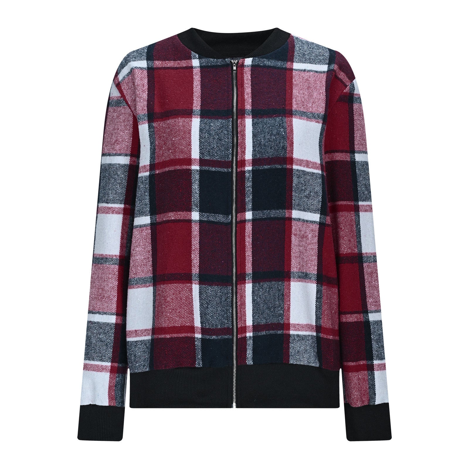 Veste zippée imprimée à manches longues pour femmes