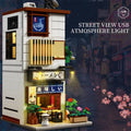 Alleyway Street View Building Block Assemblage Model Toy